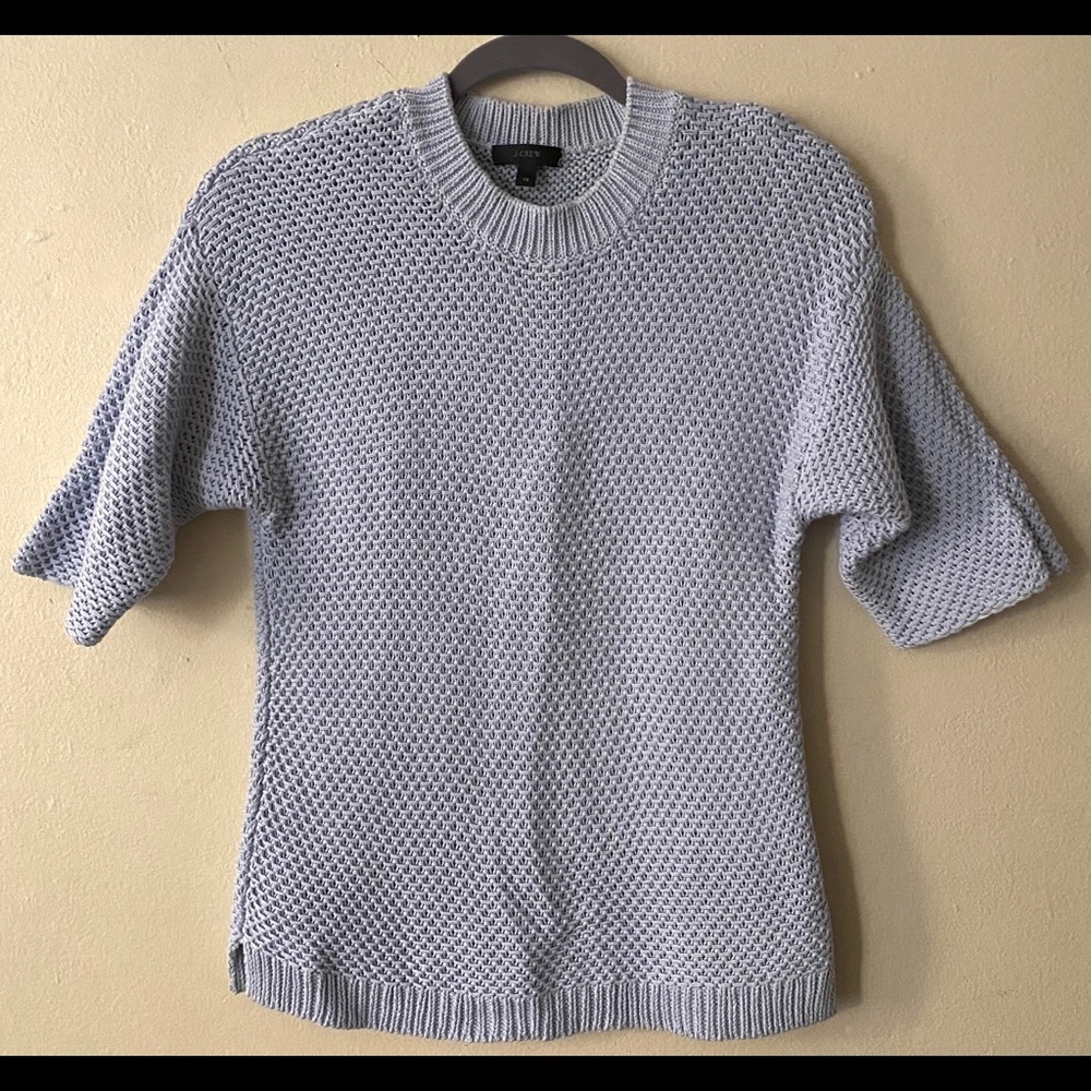 J. Crew Women’s Short-sleeve open stitch sweater